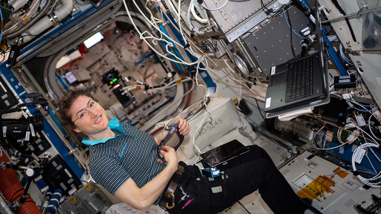 christina-nsf-tissue-engineering-1 NASA astronaut Christina Koch sets up Fiber Optic Production, an investigation to create optical fibers in microgravity that may exhibit superior quality to those produced on Earth.