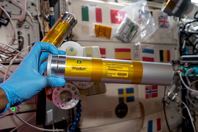 A view of a science chamber from the Rhodium DARPA Biomanufacturing 01 investigation