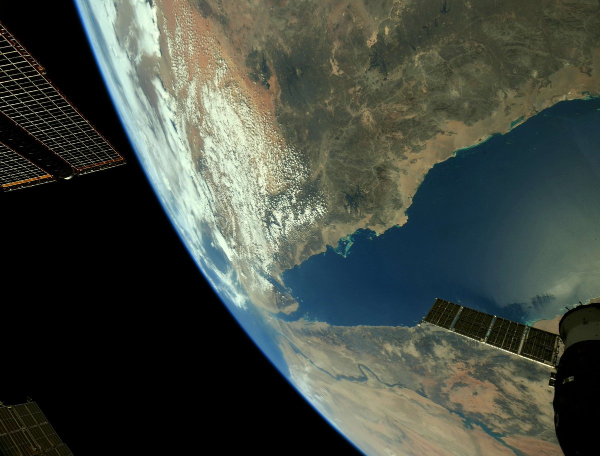 View of the Red Sea from the International Space Station