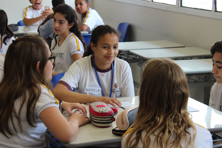 Students from Dante Alighieri and EMEF Perimetral in the first year SSEP participation.