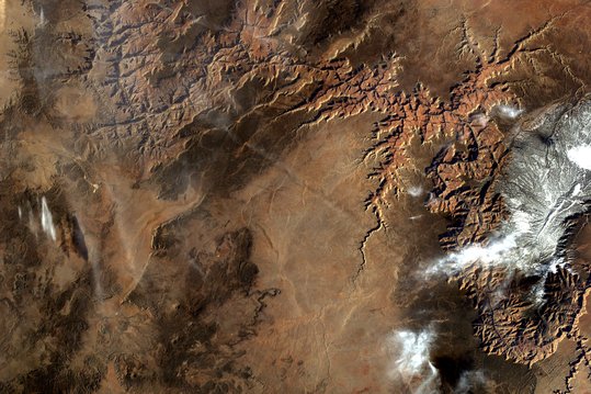 Image of Arizona taken from the International Space Station as part of EarthKAM Mission 64 in October 2018.