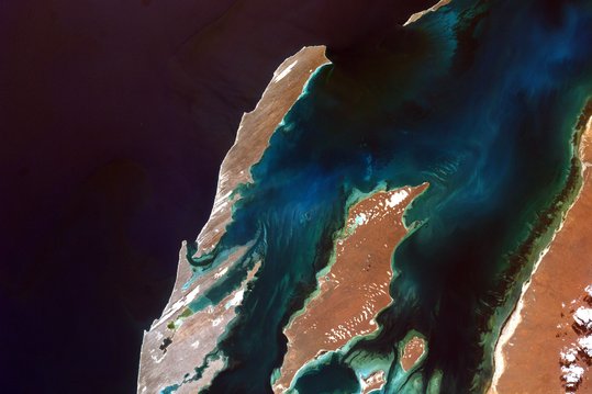 Image of Australia, Oceania taken from the International Space Station as part of EarthKAM Mission 64 in October 2018.
