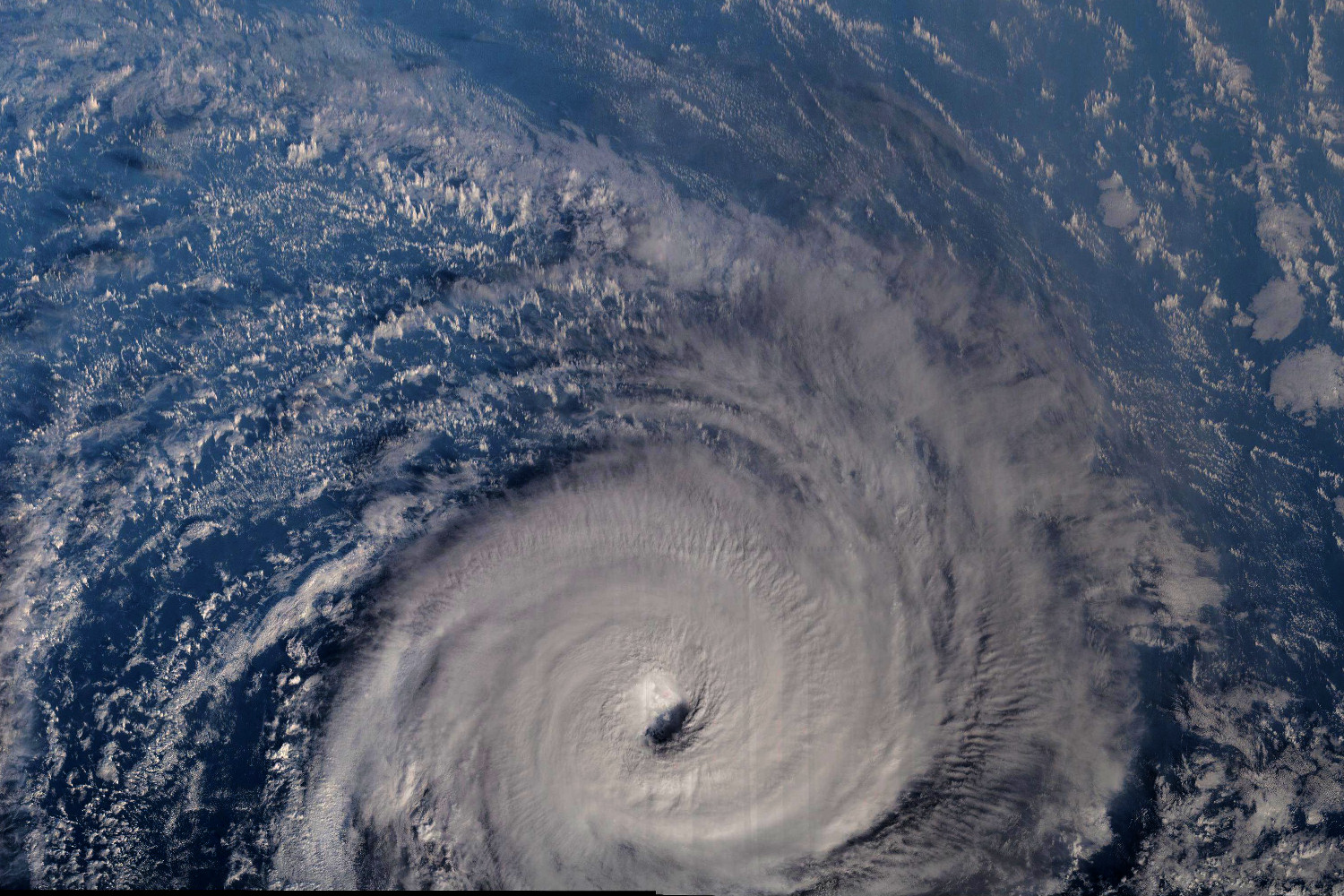 This is a color mosaic of Tropical Cyclone Gita created using images acquired from the ISS on February 13, 2018. These images have been reprojected to approximate an overhead view before creating this mosaic which covers an area of 1,500 kilometers by 1,000 kilometers. Note that this southern hemisphere storm rotates in the opposite direction of the more familiar storms in the northern hemisphere.