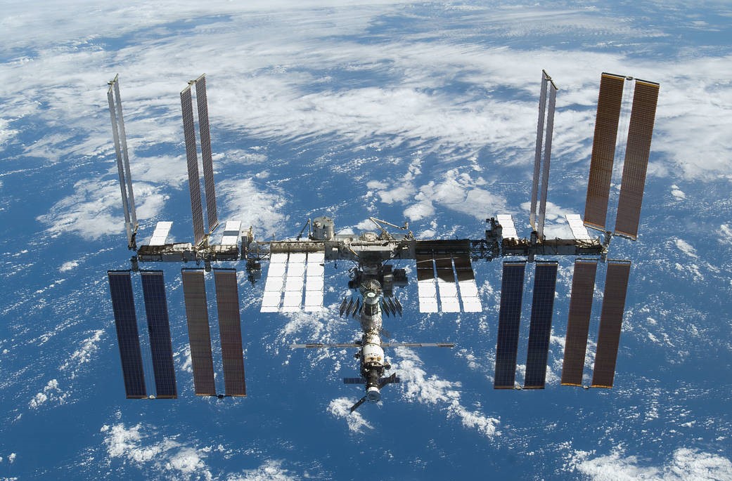 S129 E 009326 (25 Nov. 2009) This is one of a series of images featuring the International Space Station photographed soon after the space shuttle Atlantis and the station began their post undocking relative separation. Undocking of the two spacecraft occurred at 3:53 a.m. (CST) on Nov. 25, 2009. Some scenes in the series show parts of the Mediterranean Sea and Africa and Spain in the background.