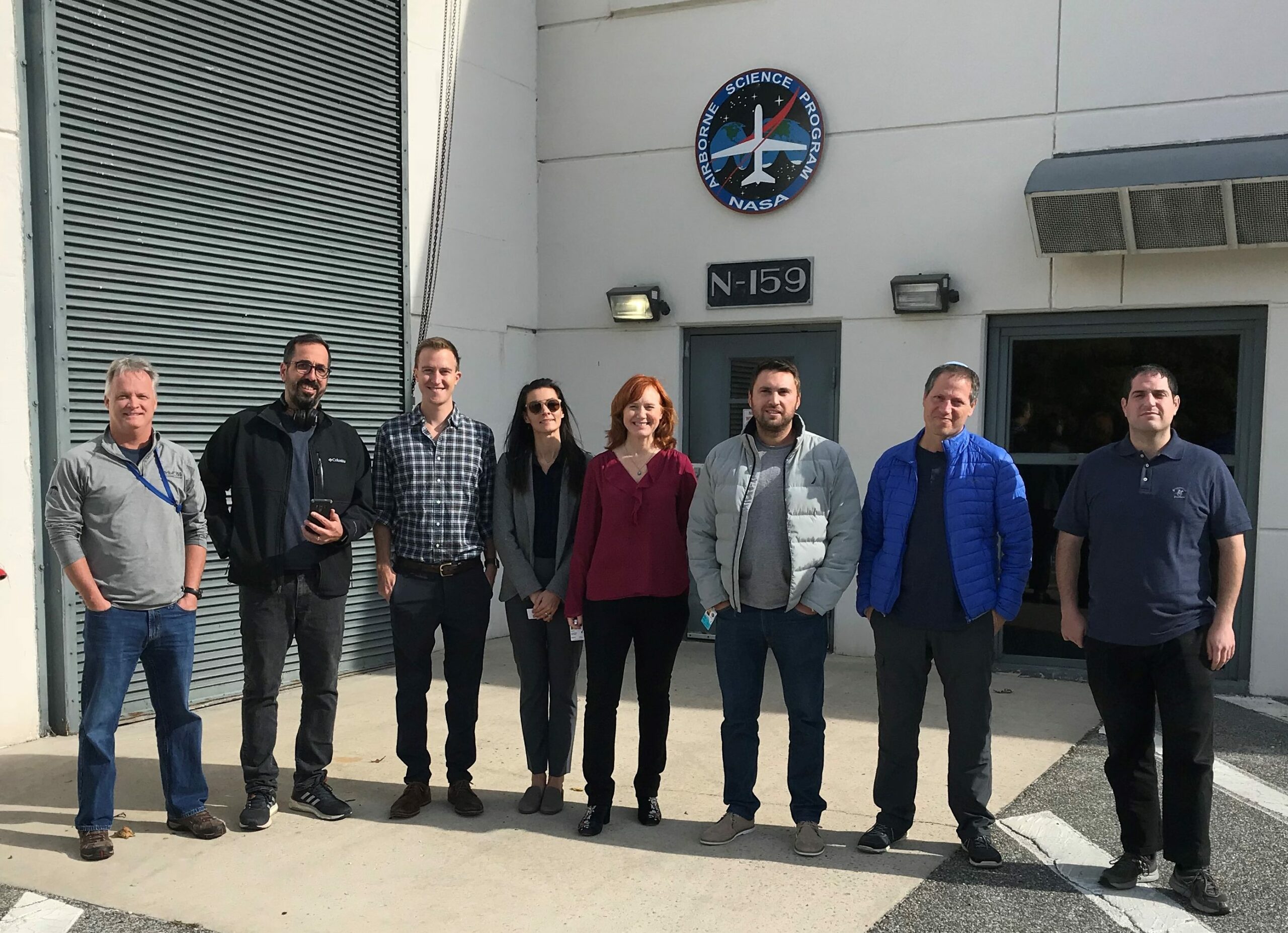 Siobhan Malany (fourth from the right) and team at NASAs Wallops Flight Facility to prepare the Micro gRx payload for launch.