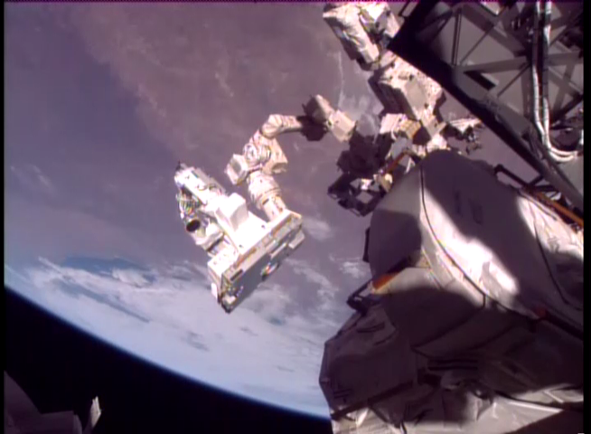Multiple User Systems for Earth System (MUSES) ISS installation, June 2017