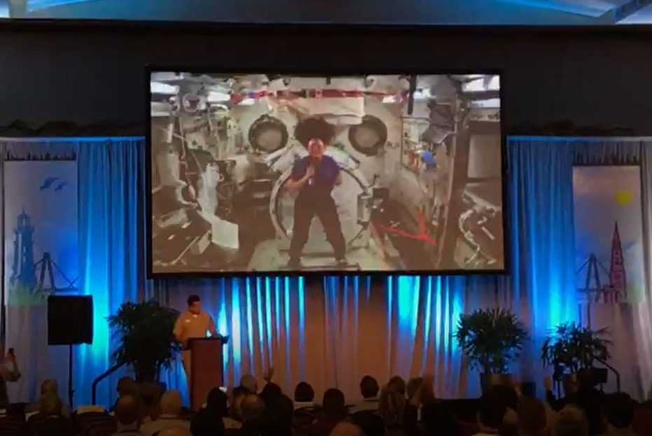 Downlink with NASA astronaut Serena Aun Chancellor at the 2018 Oceans Conference & Exposition in Charleston, South Carolina.