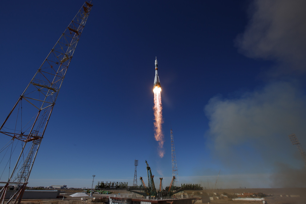 The Soyuz MS 10 spacecraft launched Oct. 11, 2018, with Expedition 57 crew members Nick Hague of NASA and Alexey Ovchinin of Roscosmos. During the Soyuz spacecrafts climb to orbit, an anomaly occurred, resulting in an abort downrange. The crew was quickly recovered in good condition.