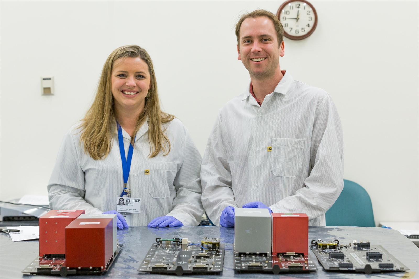 Gentry Barnett (left) and Twyman Clements (right) of Space Tango with CubeLabs