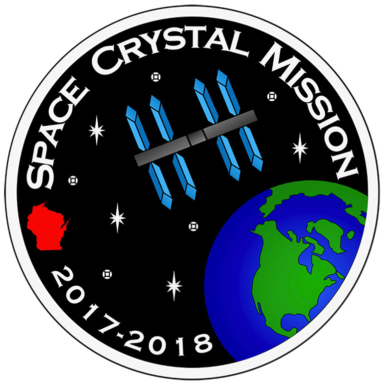 Payton designed the mission patch for her teams experiment.