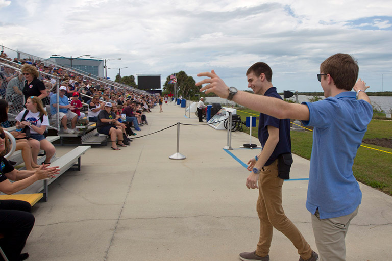 17. For Connor Gregg and Merrick Jakelski, this launch was the culmination of two and a half years of work. Their team competed in the <a href=
