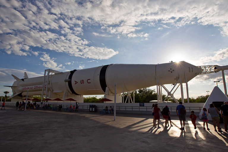 19. After the launch, the student researchers and their guests had time to explore the <a href=