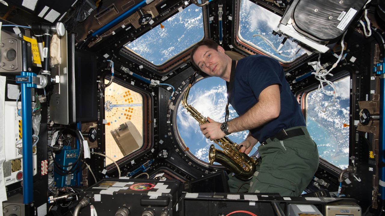 Yes, Thomas Pesquet really played saxophone onboard the International Space Station.