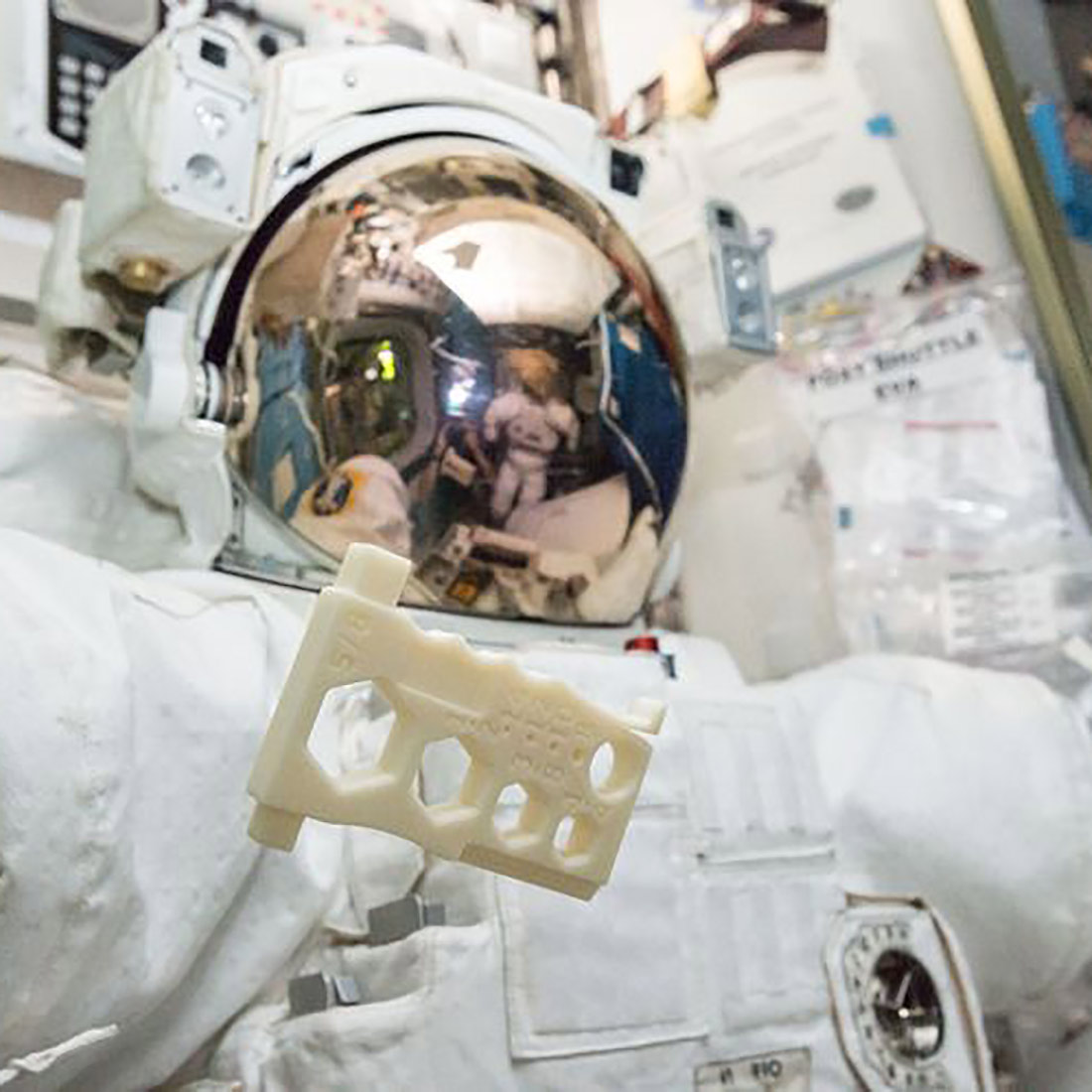 Example of parts Made In Space has printed at its Additive Manufacturing Facility aboard the International Space Station.