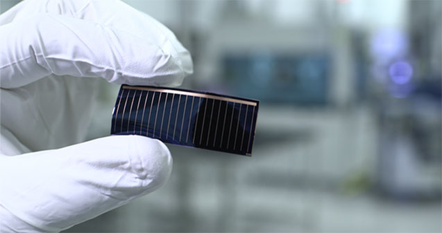An Alta Devices solar cell.