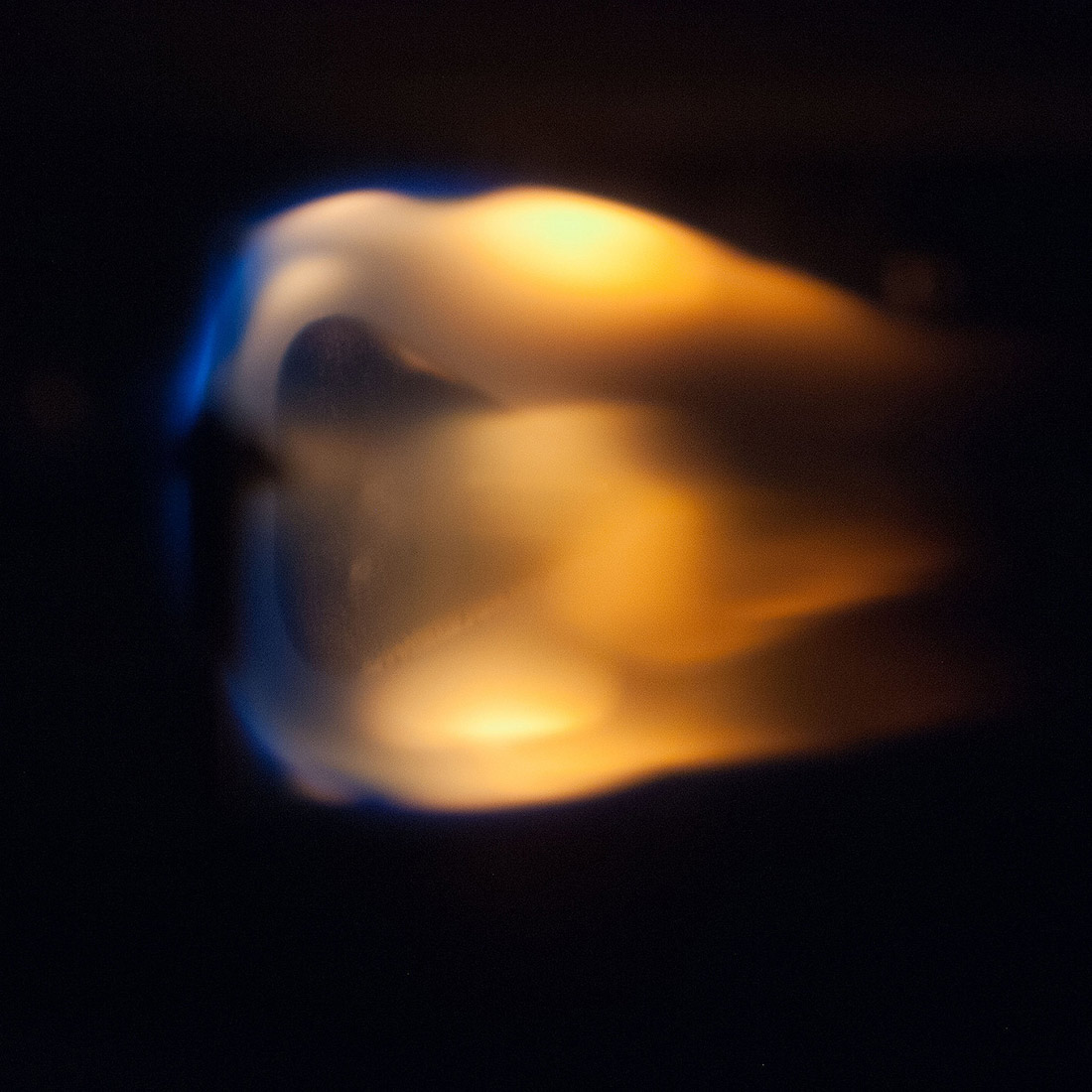 ISS040 E 023287 (27 June 2014) This is a close up image photographed during a run of the Burning and Suppression of Solids (BASS) experiment onboard the Earth orbiting International Space Station.