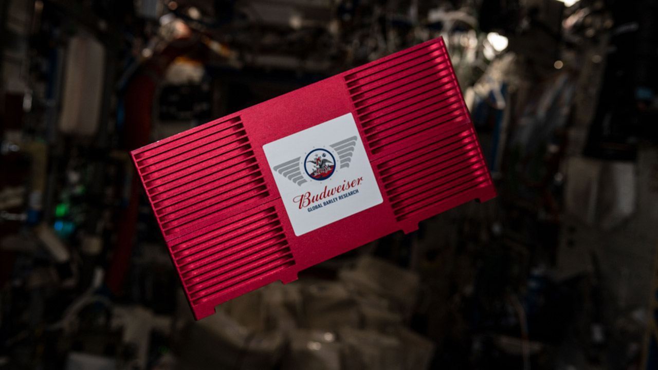 Budweisers payload onboard the ISS.
