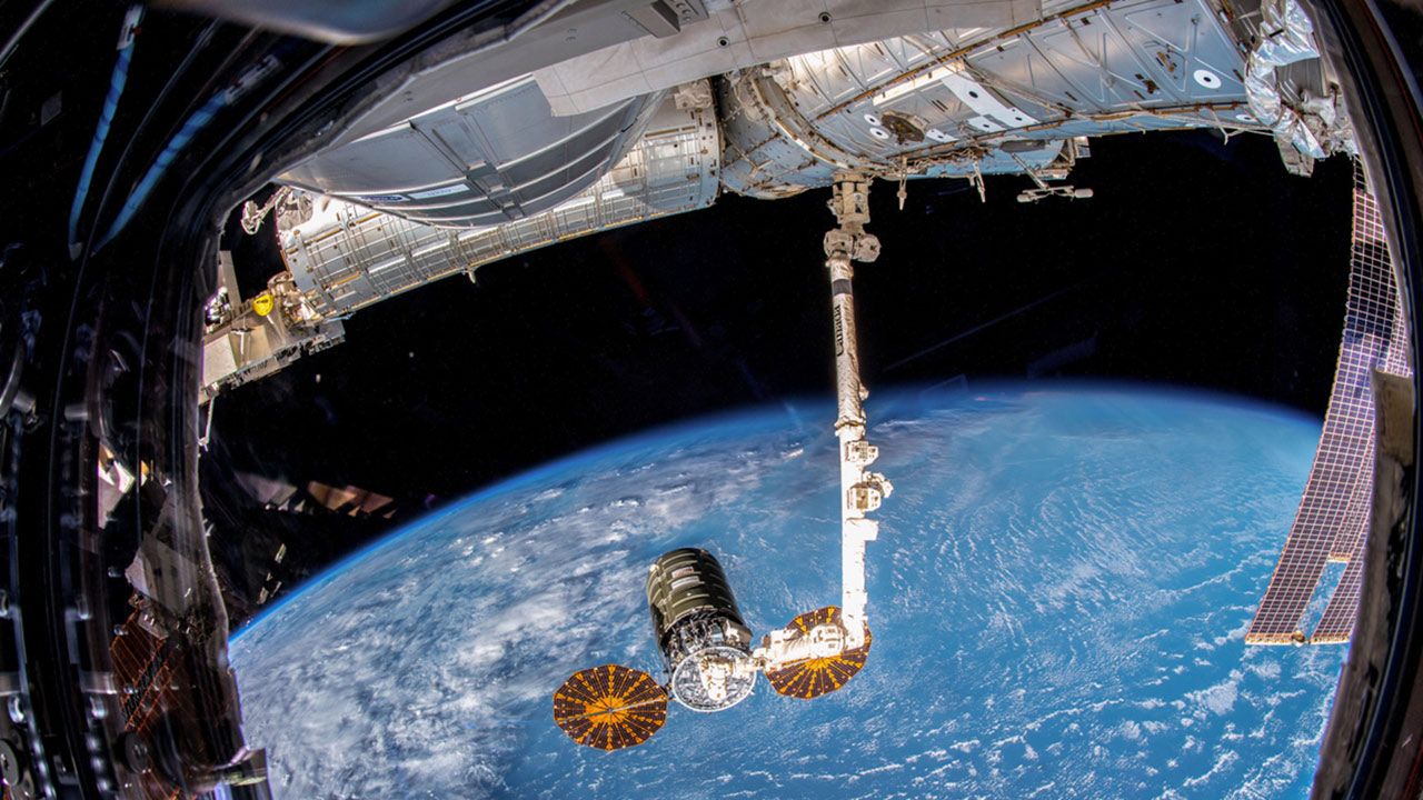 cygnus arrival canadarm cupola