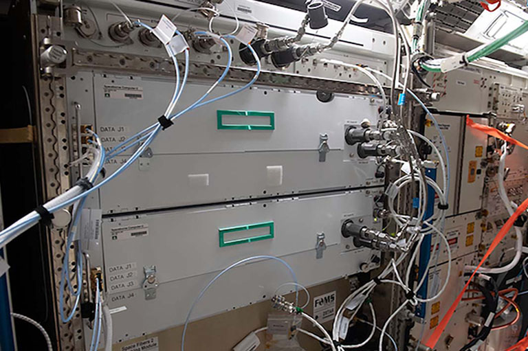 Hewlett Packard Enterprise's Spaceborne Computer-2 onboard the International Space Station