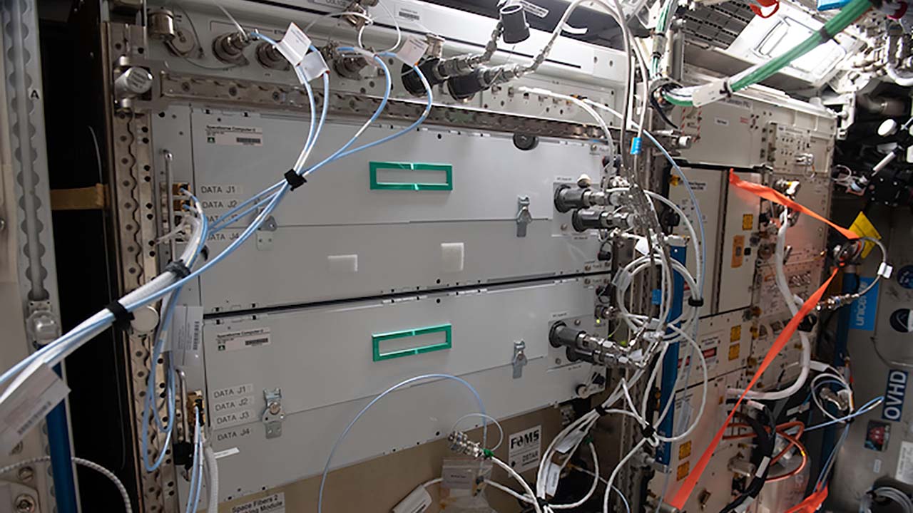 Hewlett Packard Enterprise's Spaceborne Computer-2 onboard the International Space Station