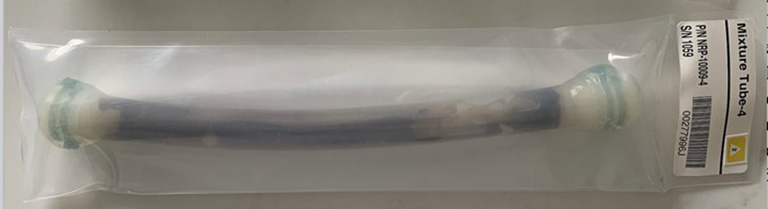 A photo of the Mixstix returned from spaceflight prior to opening it.