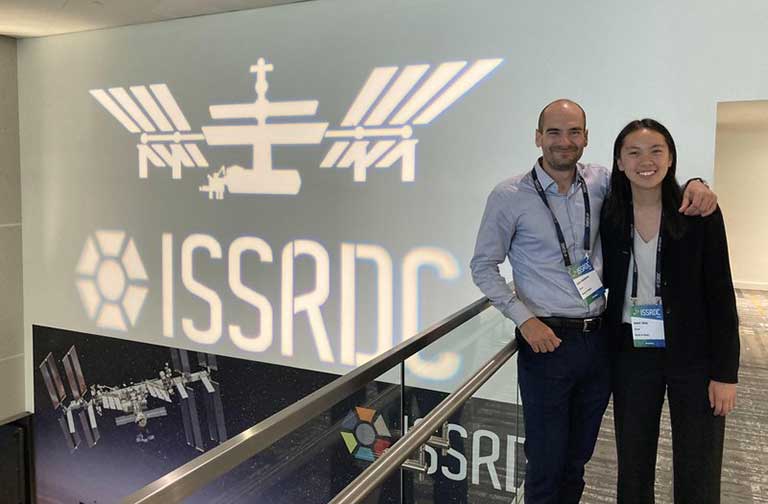 Isabel Jiang and her mentor Aleks Radakovic at ISSRDC in Seattle, WA.