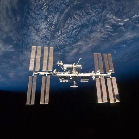 iss blue earth dark sky