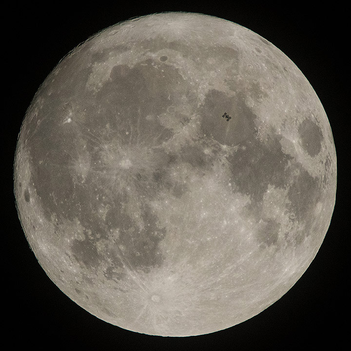 iss transits moon