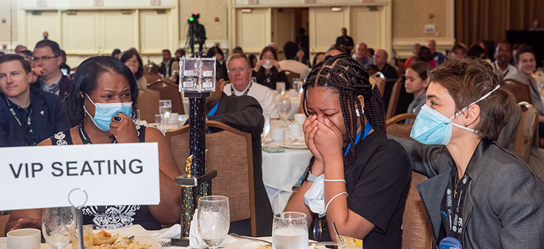 Onuoha was joined at ISSRDC 2022 by her teacher, Kimberly Manning and her mentor, Harvard University scientist Ana Karla Cepeda Diaz.