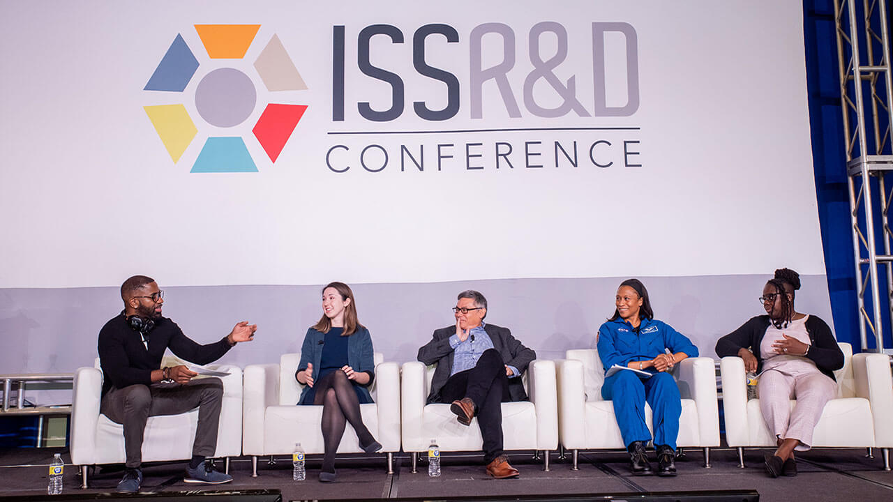 Left to right: Maynard Okereke, Alex Dainis, Ted Tagami, Jeanette Epps, and Quincy Brown
