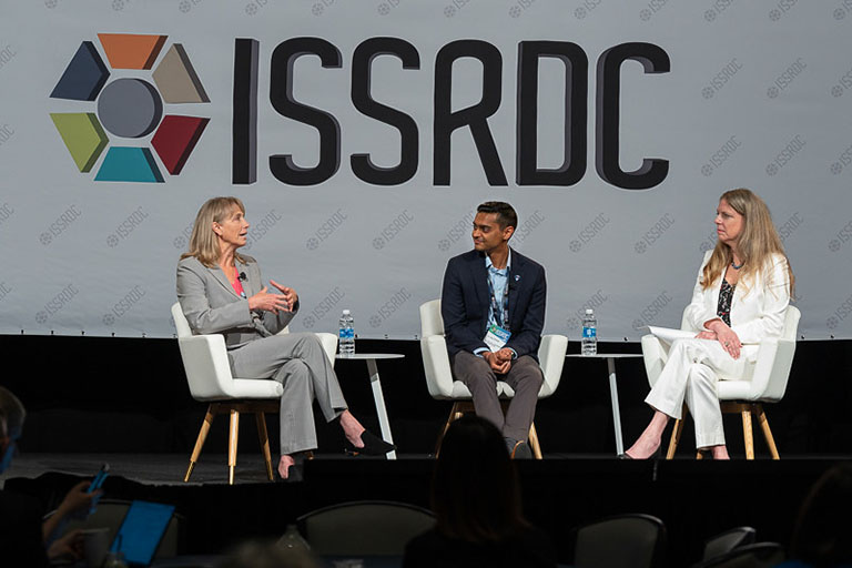 In a fireside chat led by Donna Roberts, Stefanie Countryman and Arun Sharma discuss cardiovascular research in space.