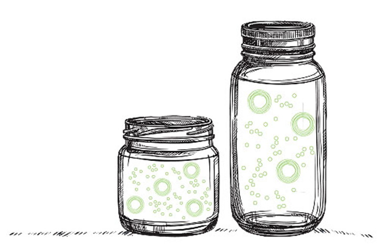 jars problem polydisperity upward