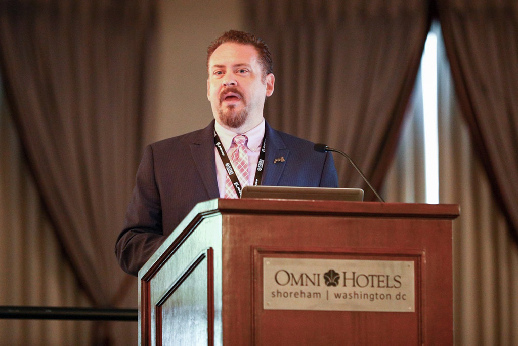 NASA ISS Deputy Chief Scientist Kirt Costello presents at New User Workshop on Day 1 of 2017 ISSR&D Conference.
