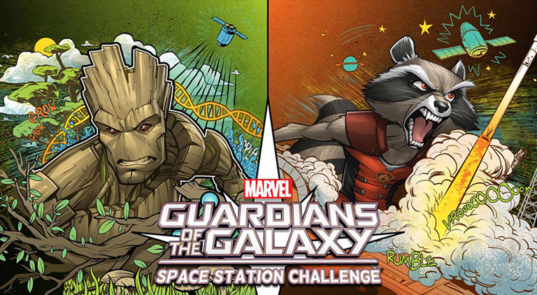 marvel casis space station challenge banner