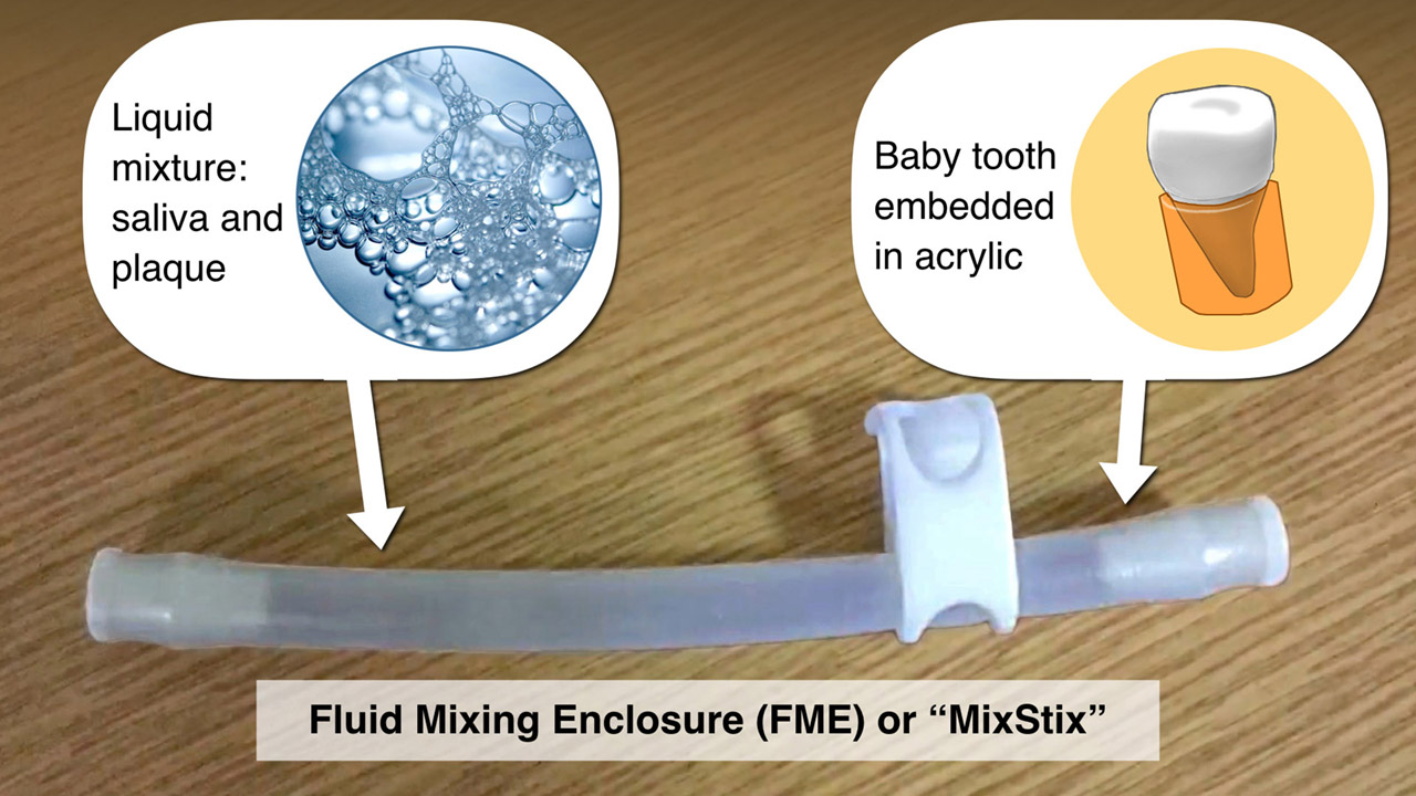The team prepared three FMEs (MixStix) that each have two compartments.