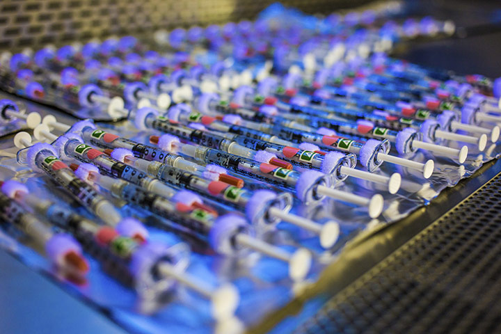multiple syringes