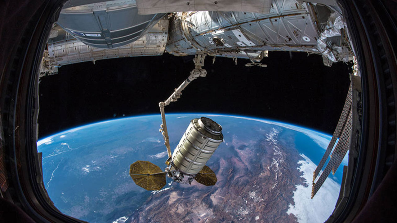 Captured Cygnus today with @Astro AlexProud to have The SS John Young on board! said astronaut Serena Aun Chancellor today, as the International Space Station crew brought aboard the latest Northrop Grumman Cygnus cargo craft, loaded with close to 7,400 pounds of research and supplies.