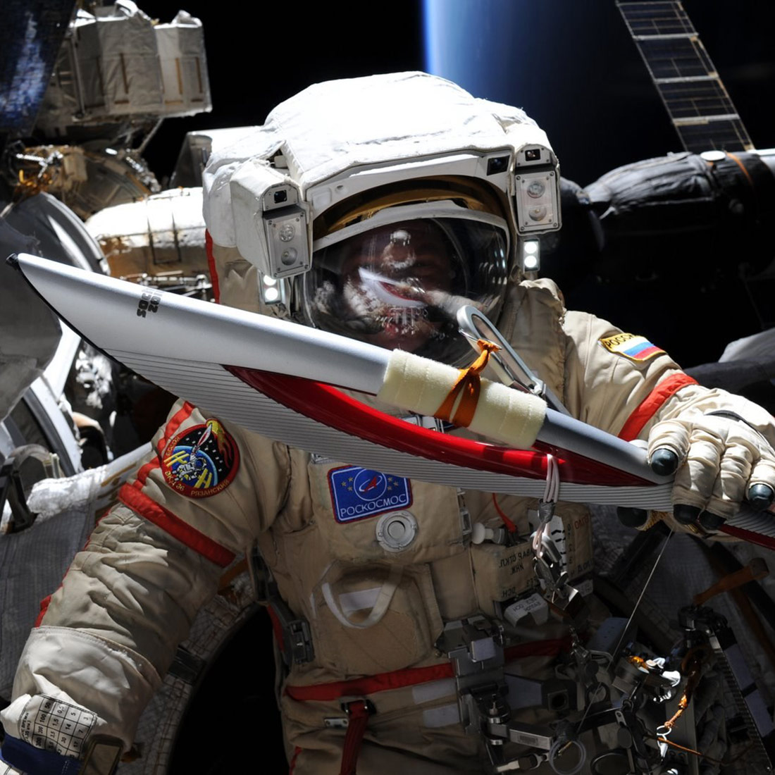 olympic torch space 2013