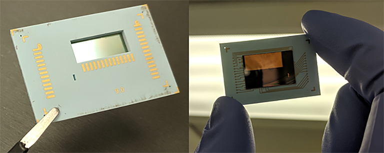 Ozark ICs UV XNode contains a silicon carbide discrete sensor array (pictured here) that converts UV light into digital signals and is VIS IR blind.