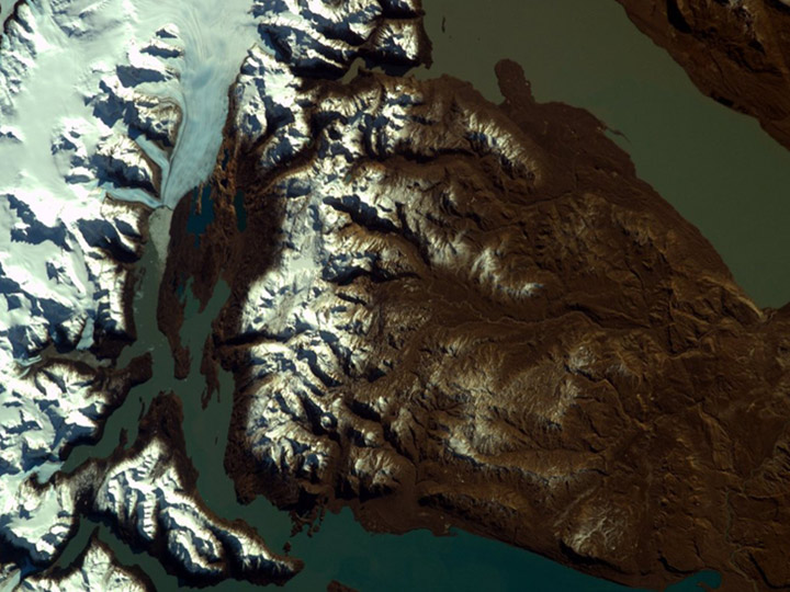 Photo of Patagonia from EarthKAM Mission 62 July 2018