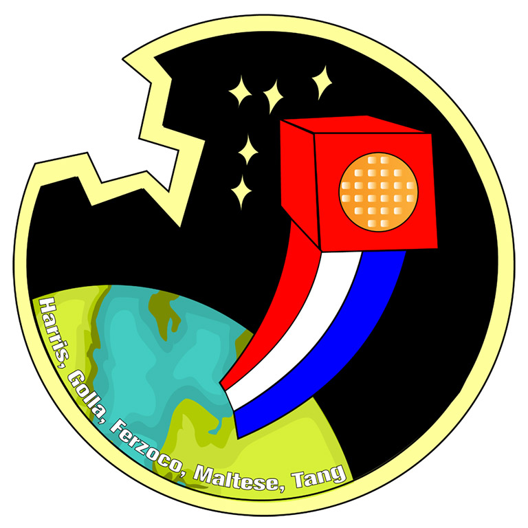 Team Waffle designed this patch for an experiment studying a self healing material in microgravity.
