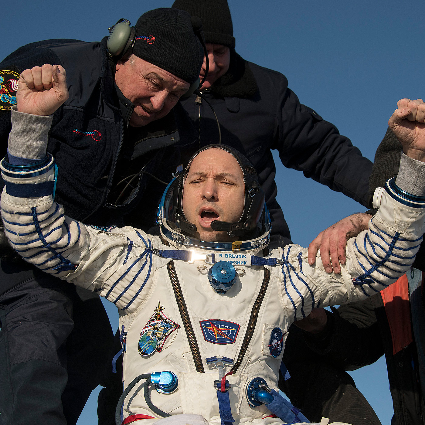 randy bresnik expedition 53 landing
