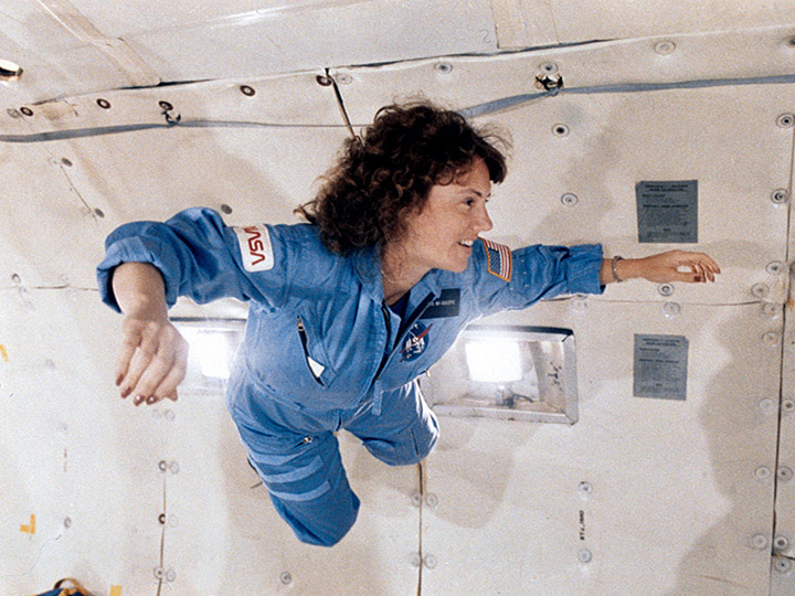 Sharon Christa McAuliffe, STS 51L citizen observer payload specialist, representing the Teacher in Space Project.