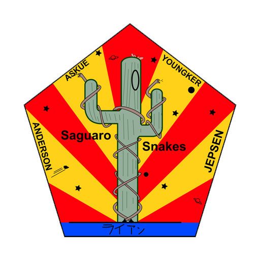 The Saguaro Snakes created a mission patch for their experiment.