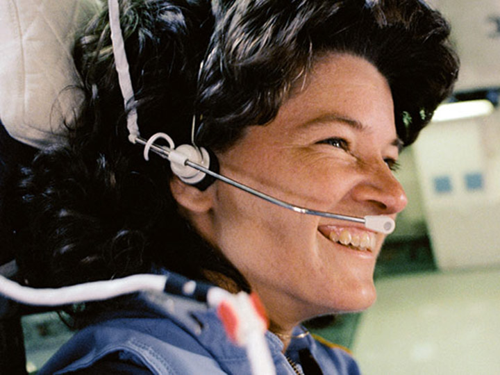 Rocketing into space aboard the space shuttle Challenger as the first American woman to fly in space is one of my favorite moments.