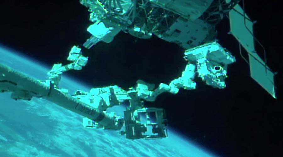 Teledyne Brown Engineerings Multi User System for Earth Sensing (MUSES) being installed on the International Space Station