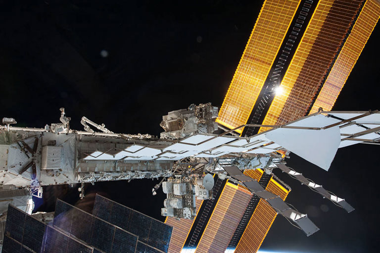 U.S. astronaut Terry Virts tweeted this image on Mar. 1, 2015, and asked this question: Can you spot the space walker in this picture? Hes very small compared to the enormous starboard truss of the #ISS. Terry is a flight engineer on the International Space Station.
