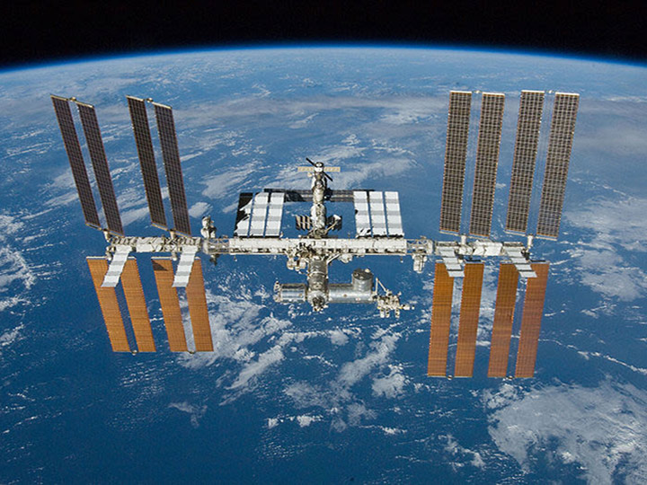 space station over earth