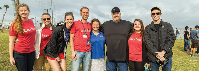 The Space Tango and Craft Academy team at the SpaceX CRS 10 launch