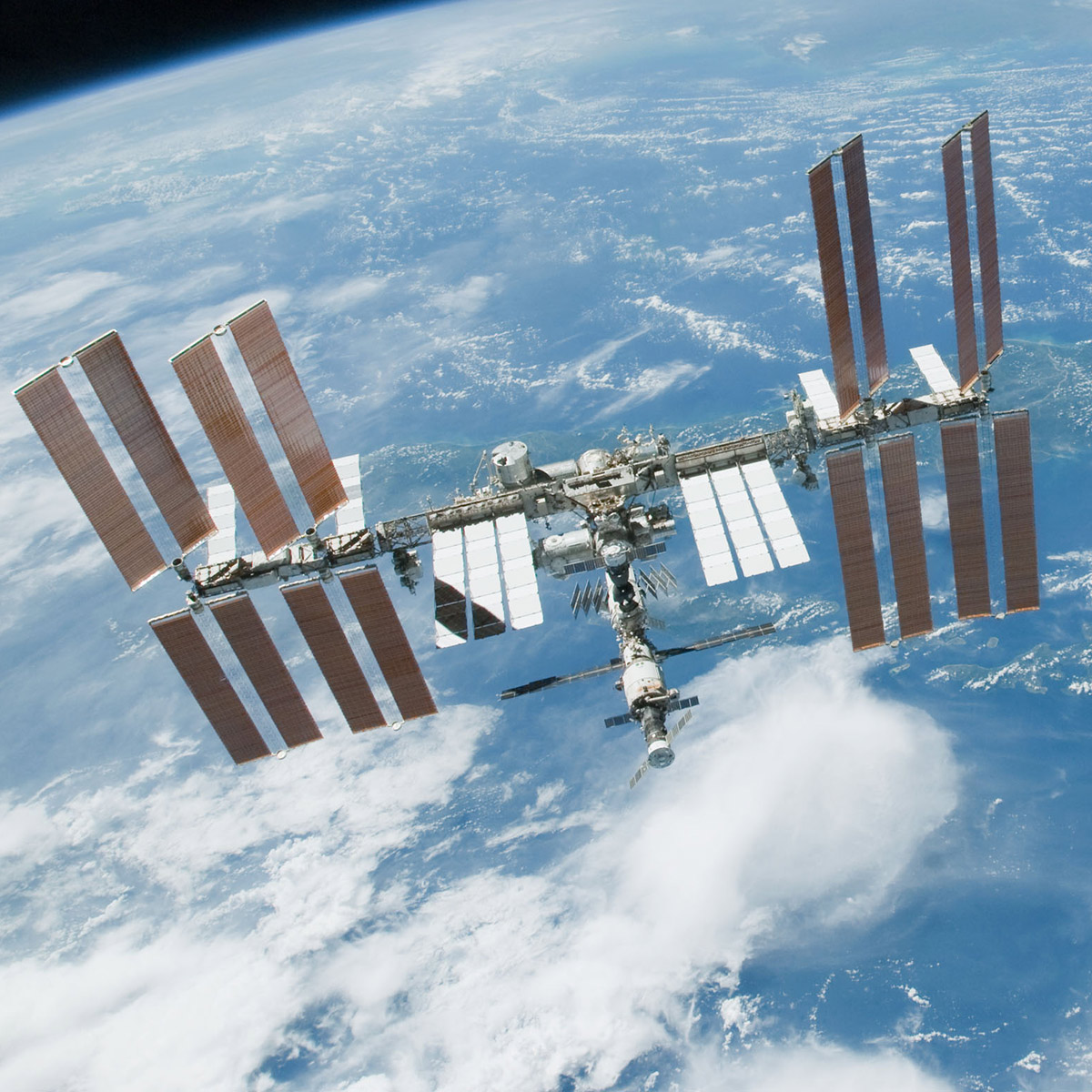 space station over earth